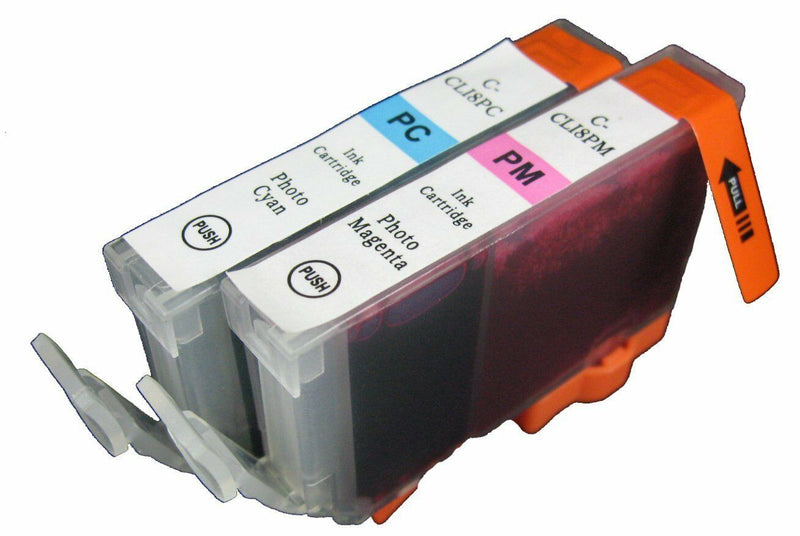 2 Pack Canon CLI-8 PC & CLI-8 PM compatible ink cartridges
