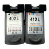 Remanufactured Ink Cartridge Replacement for Canon PG-40XL CL-41XL High Yield Canon PIXMA MP140 iP2600 MP150 MP160 Printer