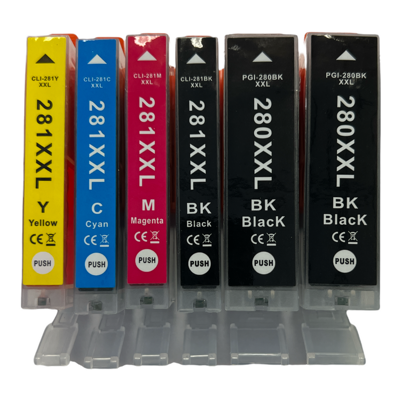 6 PK PGI-280 XXL CLI-281 XXL Ink for Canon PIXMA TS8120 TS9120 PGI280 CLI281 XL