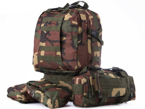 55L Sport Outdoor Military Rucksacks Tactical Backpack Camping Hiking